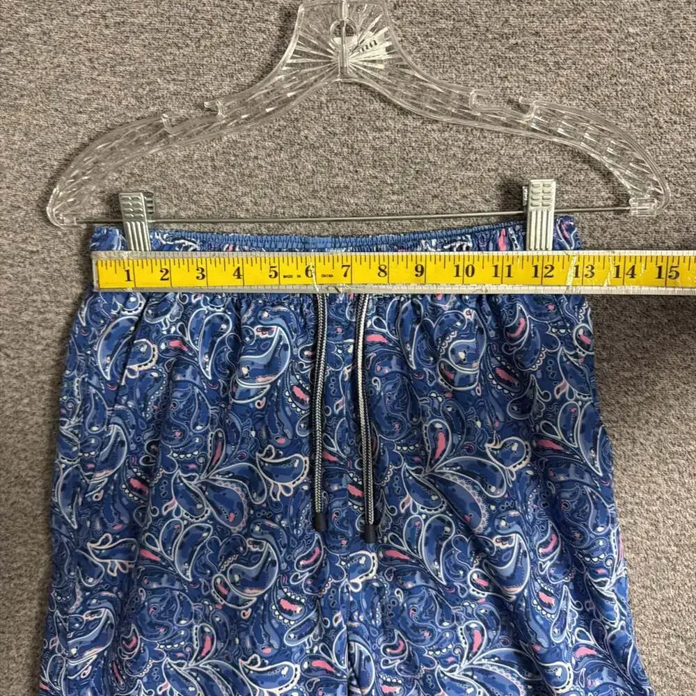 Peter Millar Men's Small Swim Trunks Seaside Paisley Print Shorts 8